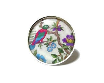PARROT RING - Vintage ring - Parrot jewelry - Exotic bird ring - Colorful bird jewelry - Jungle ring - Tropical jewelry - japanese style