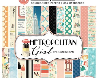 6x6 Echo Park Paper Pad - Metropolitan Girl