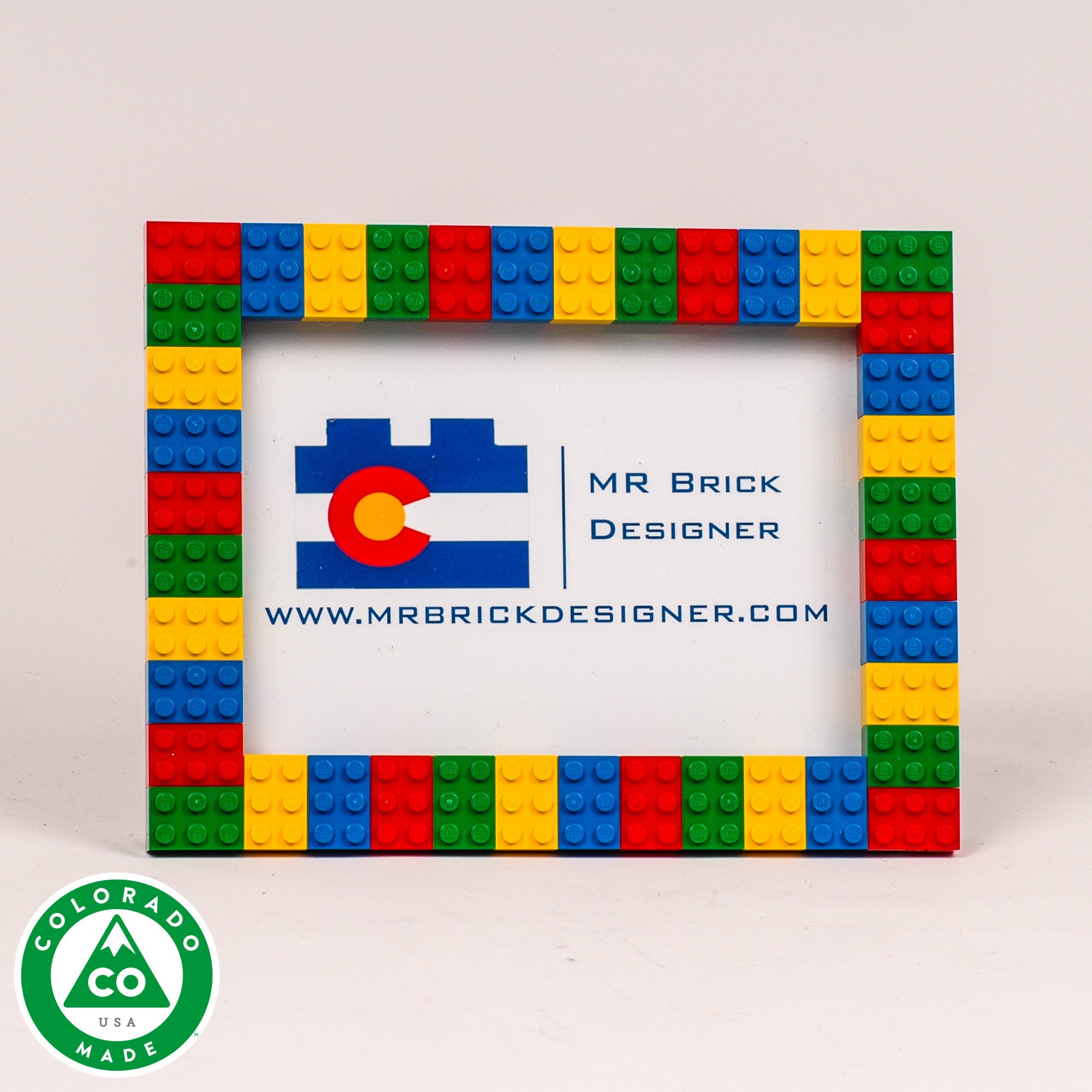 5x7 Picture Frame MultiColor made from LEGO® elements