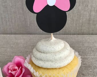Minnie Mouse Cupcake toppers