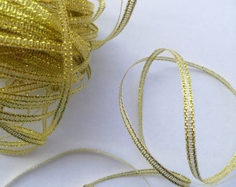 Fancy Organza polyester Ribbon - 3 mm x 2 m - Christmas, oriental, baroque... - for decoration, customization, sewing, scrapbooking...