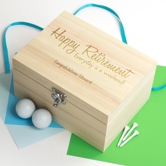 Retirement Keepsake Box Happy Retirement Personalised