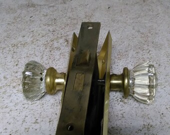 Glass door knob and latch