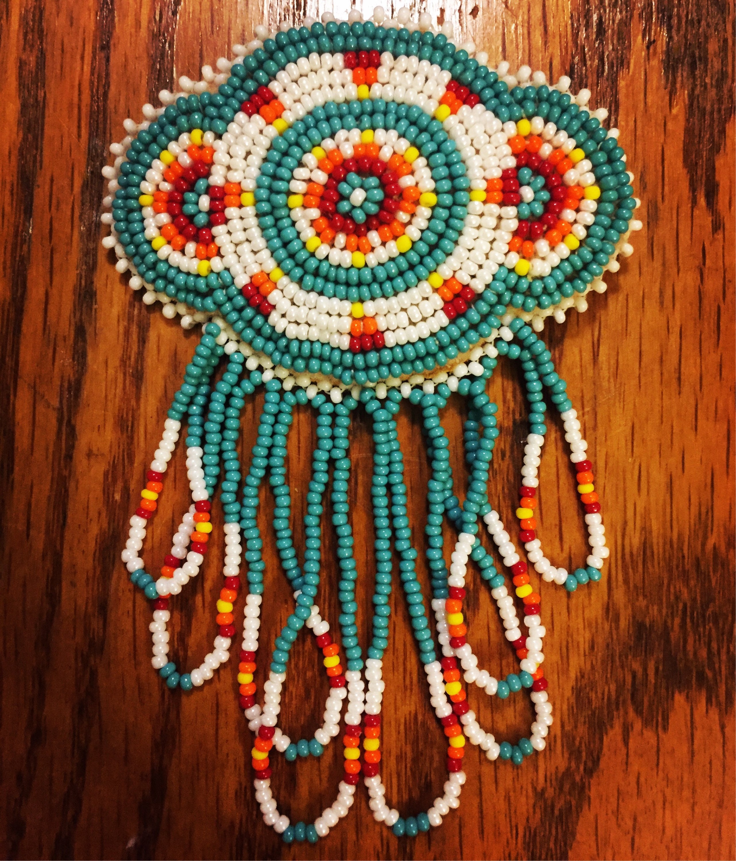 Custom Native Made Beaded Hair Clip