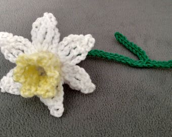 Crocheted Daffodil Or Snow Pea Flowers