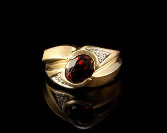 Art deco mens ring | Etsy