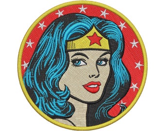 Wonder Woman Embroidery Design
