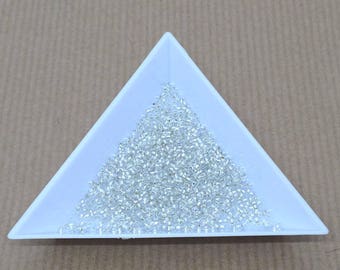 pretty little Pearl "Miyuki" micro-ball silver size 15