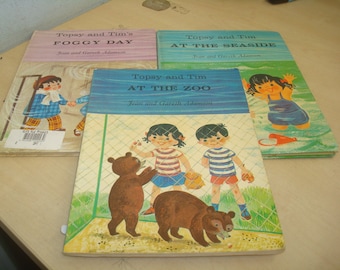 Set of 3 Large Format Topsy & Tim Books: 2 hardcover books