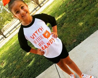 BTS Witch Better Have My Candy - Halloween Shirt - Funny youth baseball Halloween tee