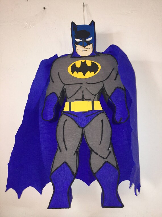 Batman pinata. Inspired. Batman piñata. Batman birthday party.