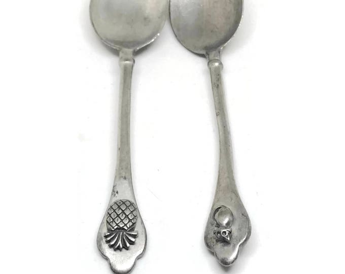 DIO Hoffmando Pewter Spoons / Round Bowl Soup Spoon / Pewter Teaspoon / Souvenir Spoon / Decorative Pewter Spoons
