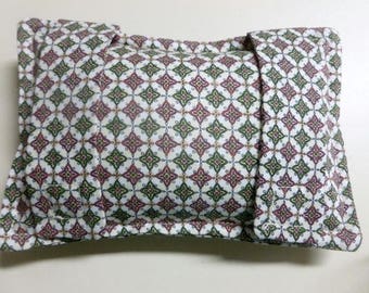 Chemo Port Softie Seatbelt Pad - Burgundy Olive Masculine Print