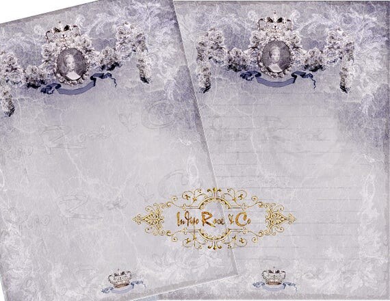 Lined Writing Paper Wallpaper Paper Pack Marie Antoinette