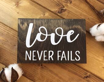 Love never fails | Etsy