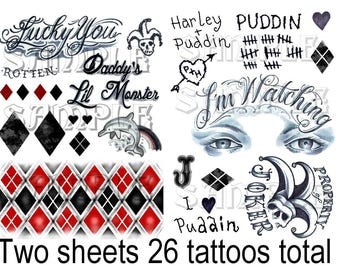 Harley Quinn tattoos Suicide Squad