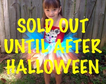 Inspired by Daniel Tiger Tutu Dress with Ears *Daniel Tiger"s Neighborhood Inspired