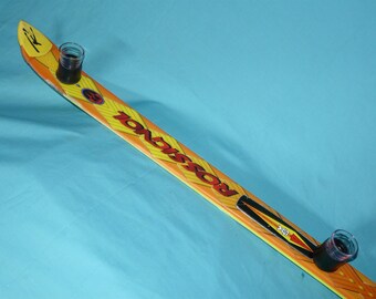 Vintage ROSSIGNOL Viper-Z 4-Person SHOTSKI Shot Ski Handcrafted in Colorado! Bar Mancave Party Tailgate Drinking Game B-Day w/ Shot Glasses!