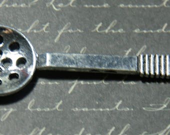 Large slotted spoon silver-plated 21x60mm charm