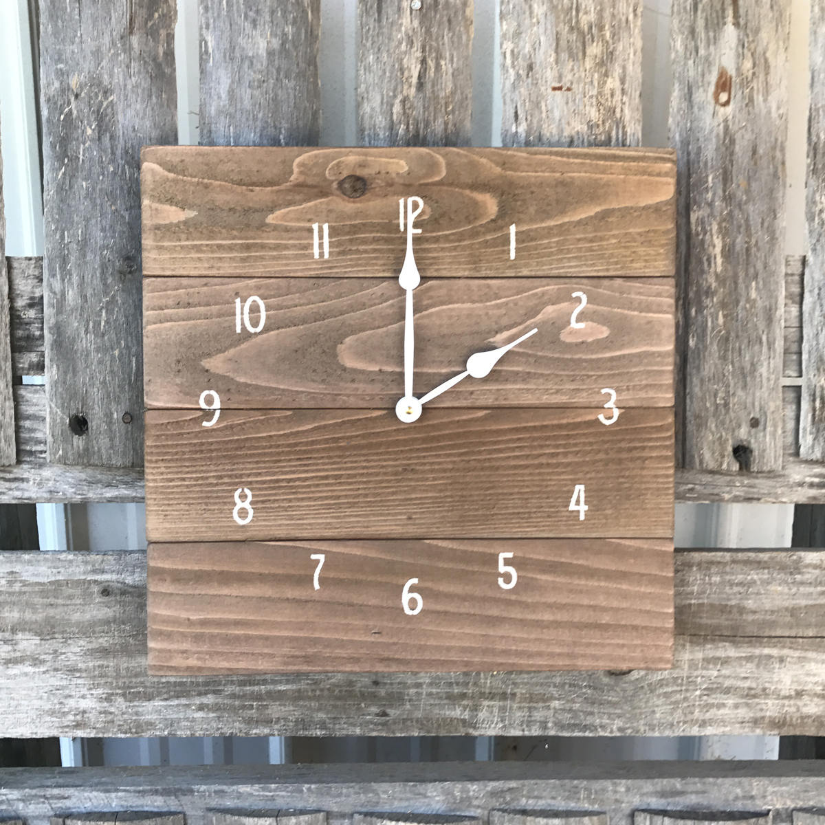 Primitive wood clock Rustic Wood Clock Rustic Wall Clock