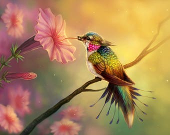 Hummingfox 8x12" Lustre print