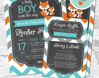 Fox baby shower | Etsy