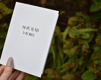 Rick and Morty A6 Greeting Card - You are the Rick to my Morty