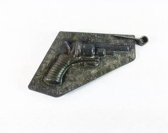 Antique Chocolate Mold Pistol 2 Part Metal Chocolate Mold Pistol Antique Pistol Mold Chocolate Making Mold Chocolate Mould Candy Making Mold