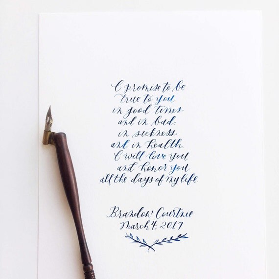 Custom Calligraphy Wall Art // Handwritten Quote or Verse