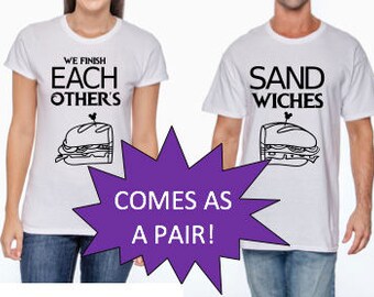 Disney Frozen Inspired "We Finish Each Other's Sandwiches" Matching Couples/Kids shirts for Disneyland/DisneyWorld or Frozen Birthday Party