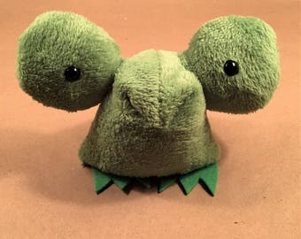 weighted frog plush