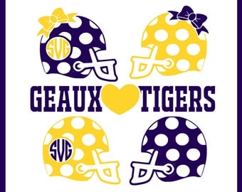 Love dem tigers svg file, football svg, tail gating svg, LSU svg, cameo svg, cameo dxf, silhouette studio file, cricut design space svg