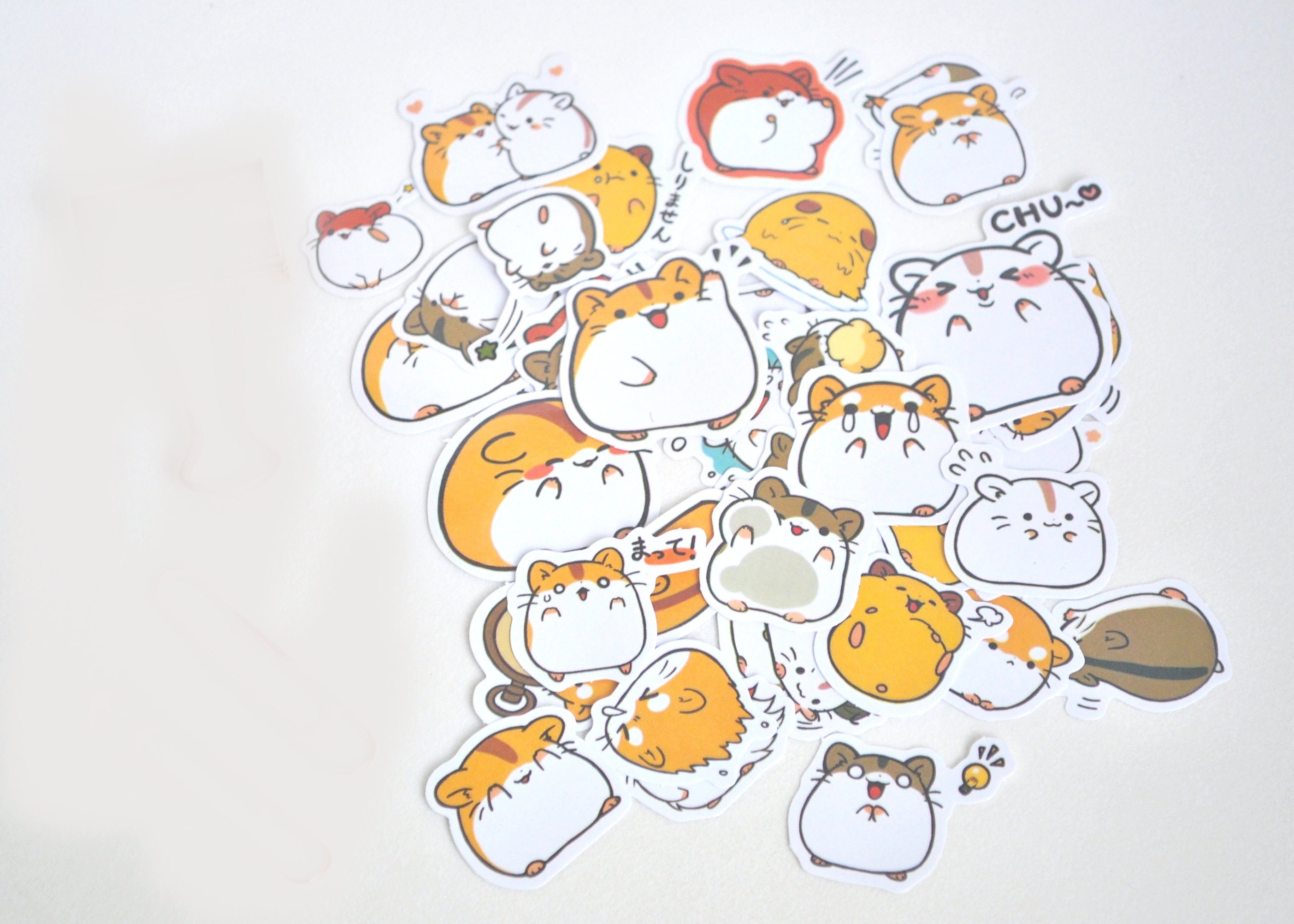 cute hamster cut out planner stickers scrapbooking stickers