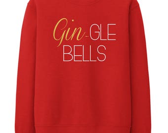 Image result for Gin gle bells christmas jumper