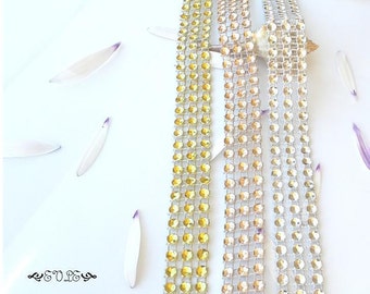 Rhinestone Choker, Rhinestone Style Choker, Faux Diamond Choker, Sparkle Choker, Silver, Gold, Champagne, Sterling Silver