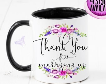 Thank You For Marrying Us Mug, Wedding Officiant Gift, Gift For Officiant, Wedding Officiant Mug, Wedding, Officiant Gift, Officiant CM1103