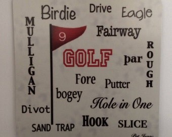 Golf, Golf Lovers, Golf Magnet, Golf Lover Magnet, Golf Words Magnet, Golf Refrigerator Magnet, Golf File Cabinet Magnet, Golf Words Magnet