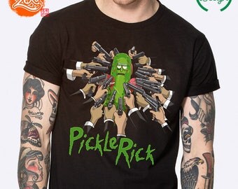 Unisex/Mens: Pickle Rick Shirt / Solenya Shirt / Rick Sanchez Tee / Rick and Morty Inspired / John Wick Parody Shirt / Pickle Shirt