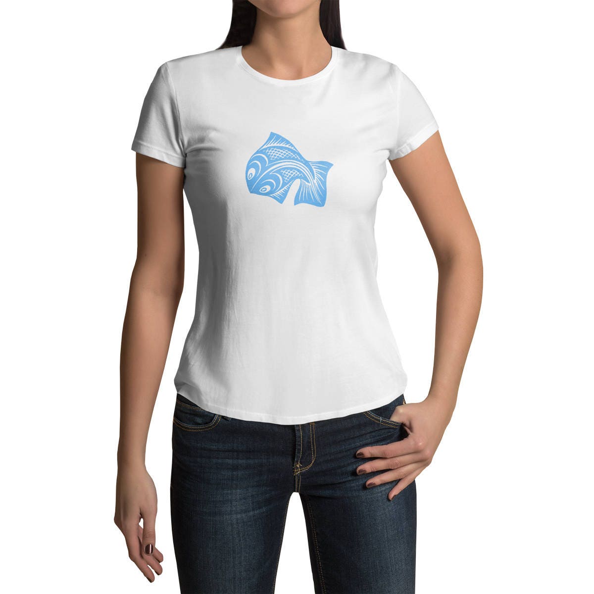 fish t shirt women's