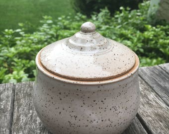 White Speckled Jar