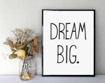 Dream big art | Etsy