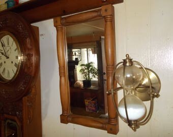 Vintage Wood Framed Mirror