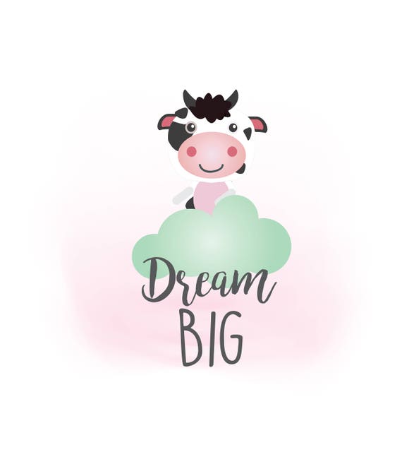 Download Dream big SVG clipart Dream big cow SVG decal Digital Cut