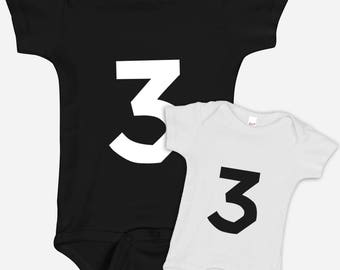 Chance the Rapper 3 Shirt / Chance 3 Logo Tee / Acid Rap Tee (Onesie-Youth Size)