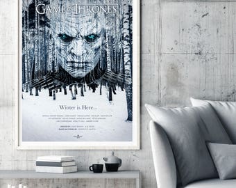 Typographic Print Inspirational Quote Game Of Thrones Poster