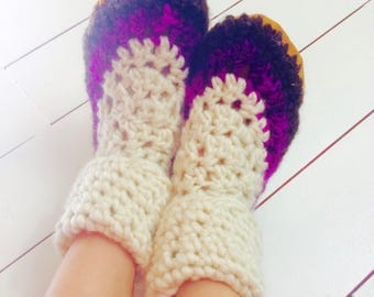 Womens slippers, Crochet slippers, Ladies slippers, Wool slippers, High cuff slippers, Crochet slippers, Slipper boot, Mukluk slippers