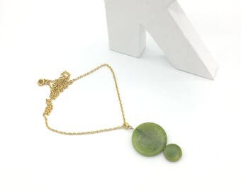 Vegetable ivory (Tagua) pendant necklace