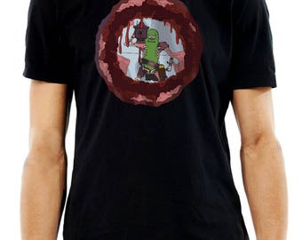 Pickle Rick Laser Cannon T-Shirt Large Chest Rick & Morty T-Shirt