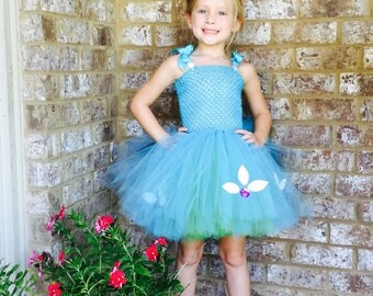 Princess Poppy, Poppy, Inspired by Trolls, Troll Hair, Blue Tutu, Princess Poppy tutu, Princess Poppy costume, sibling costume, big hair