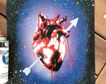 Custom Spray Paint on Canvas